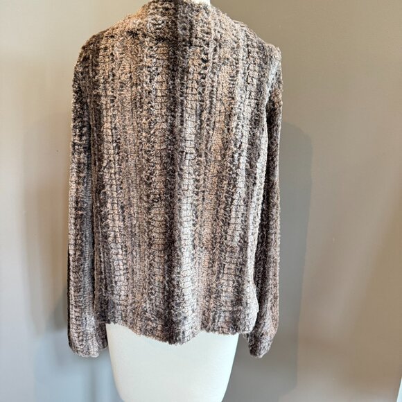 New Mystree Brown Faux Rabbit Fur Jacket - Picture 4 of 14